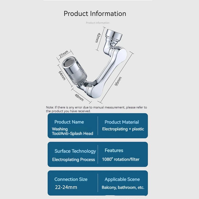Aquivra® High Pressured Filtered Swivel Faucet