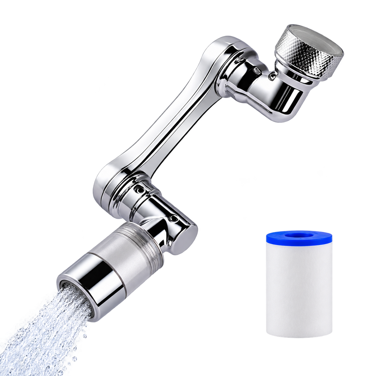 Aquivra® High Pressured Filtered Swivel Faucet
